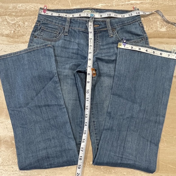 Old Navy Diva Jeans Denim Pants Bootcut 0 Short Low Rise Country Cowgirl Chore - Picture 5 of 10